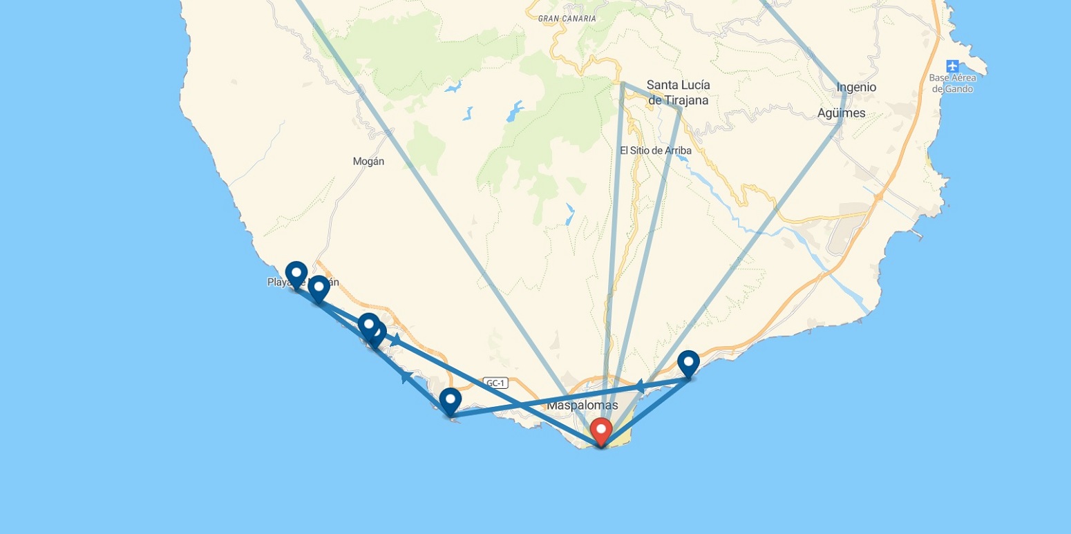 Route through Gran Canaria day 4